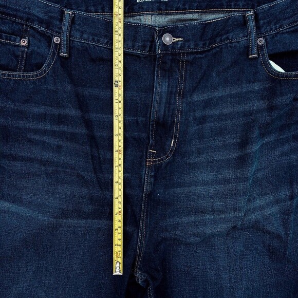 Old Navy Men’s Loose Fit Dark Wash Denim Jeans - Size 46x34 NWT - Picture 7 of 10